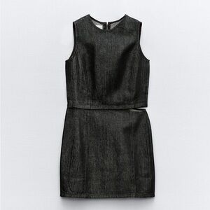 CUT OUT TRF DENIM DRESS
DARK INDIGO